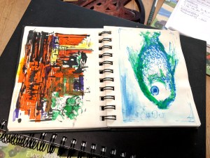 photo of sketchbook