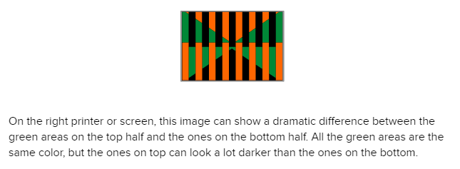 simultaneous contrast colour